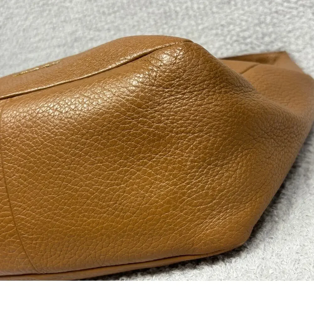 Michael Kors Brown Pebbled Leather Hobo Purse Shoulder Bag #76537